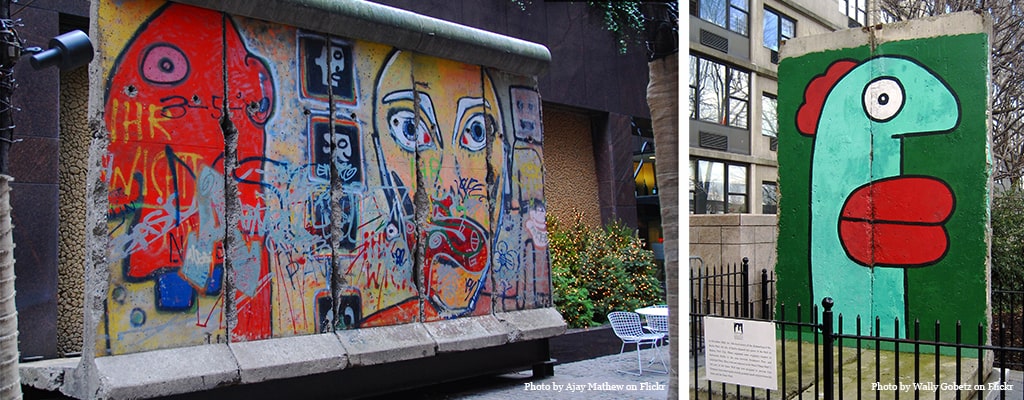 New York: resti del muro di Berlino