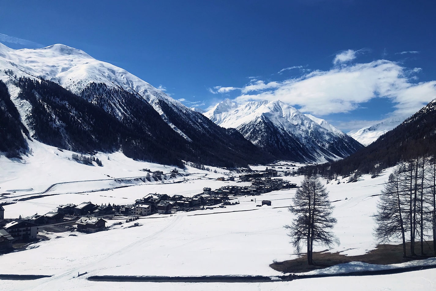 Vallata innevata di Livigno