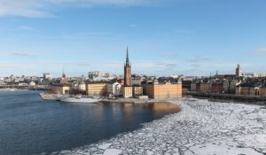 Stoccolma: isola di Riddarholmen vista dal percorso panoramico Monteliusvägen