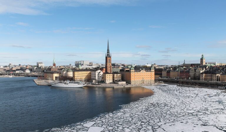 Stoccolma: isola di Riddarholmen vista dal percorso panoramico Monteliusvägen
