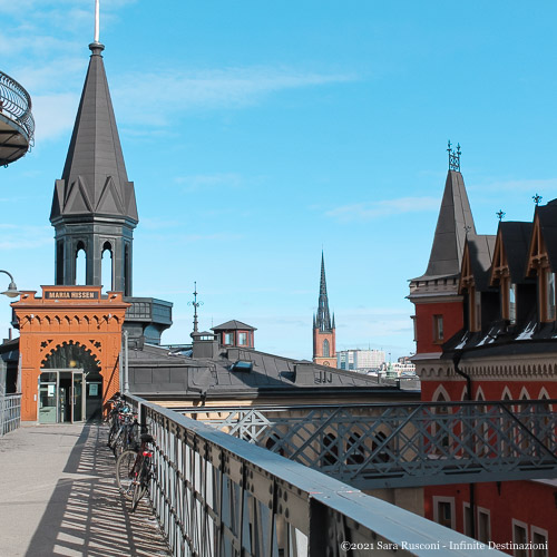 Stoccolma: passerella pedonale Mariahissen