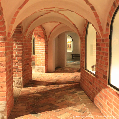Stoccolma: ricostruzione di un porticato nel Museo Medievale
