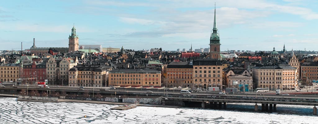 Stoccolma: panorama della città dal percorso Monteliusvägen
